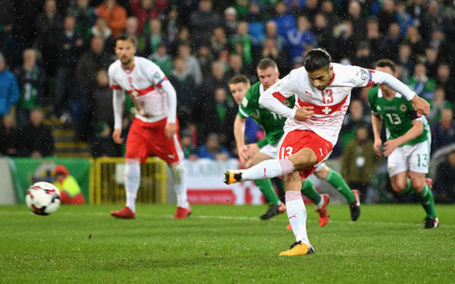 Ricardo Rodriguez scores for Switzerland